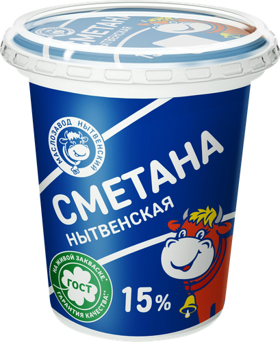

Сметана Маслозавод Нытвенский 15% 300 г