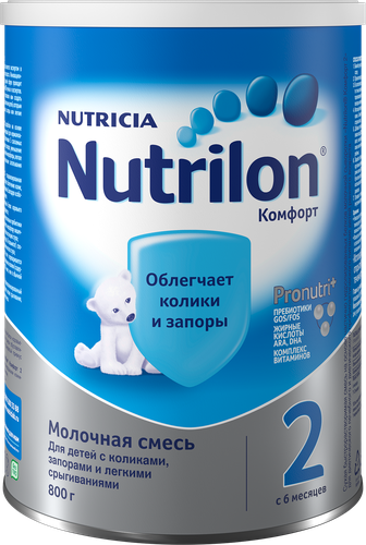 

Молочная смесь Nutrilon Комфорт 2 с 6 месяцев 800 г
