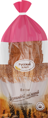 

Батон Русский хлеб Зерновой темный в нарезке 300 г