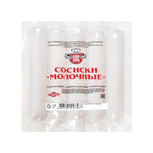 

Сосиски Велес Молочные 1-й сорт, 300 г