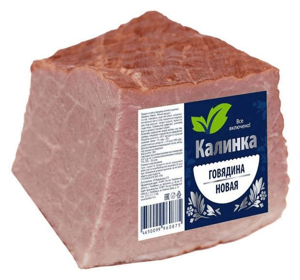 

Говядина копчено-вареная Калинка Новая 300 г