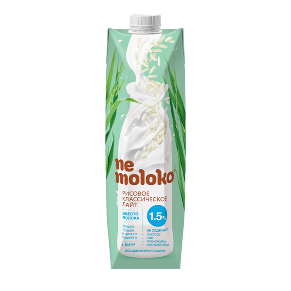 Напиток Nemoloko рисовый классический лайт 1 л