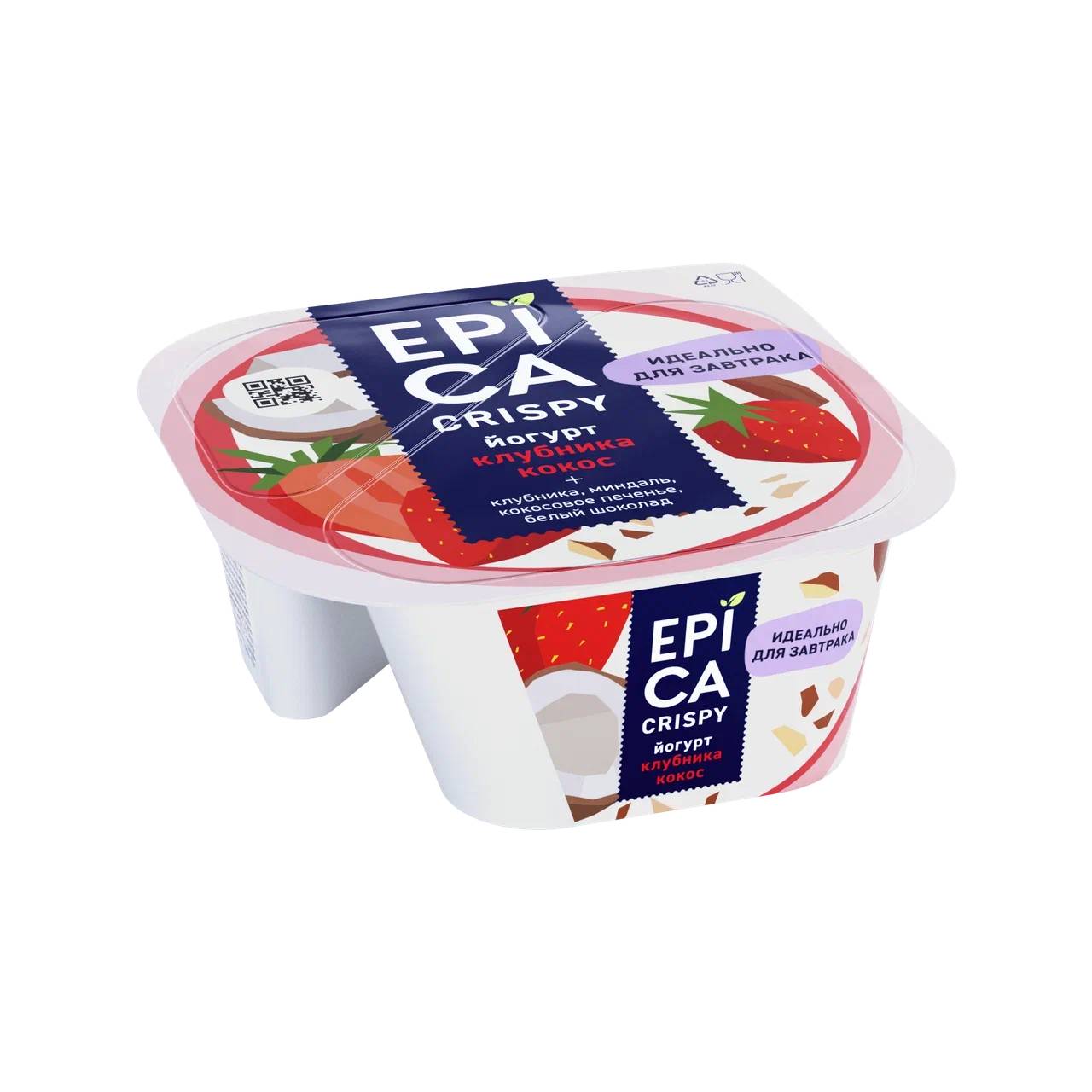 

Йогурт Epica Crispy Клубника-кокос 7.3% 138 г