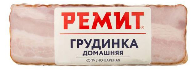 

Грудинка из свинины варено-копченая Ремит Домашняя 390 г