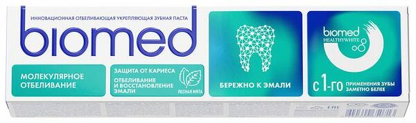 Зубная паста Biomed Healthywhite Защита от кариеса Лесная мята 65 г