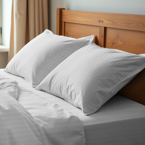 

Набор наволочек HOME CLUB 50x70см, белый, страйп-сатин, Арт. 554105/1, 0150706-01, 2шт