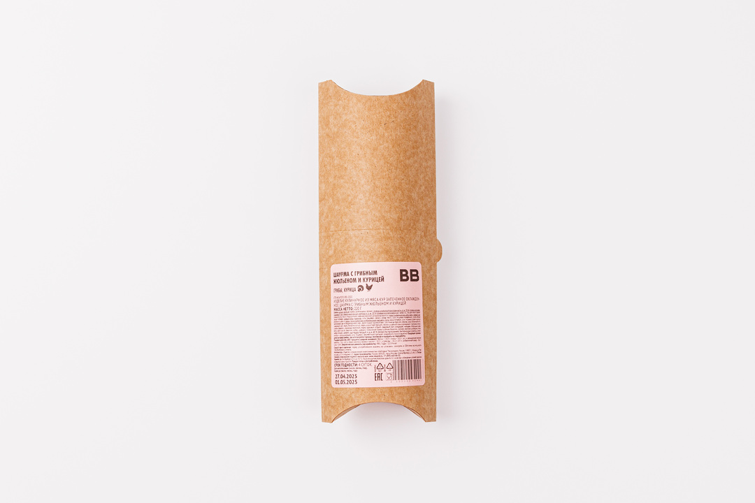 

Шаурма ВкусВилл с грибным жюльеном и курицей, 220 г