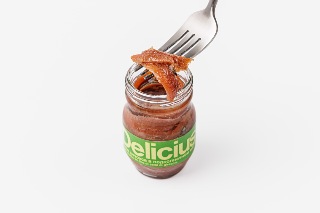 

Филе анчоуса европейского Delicius в подсолнечном масле 90 г