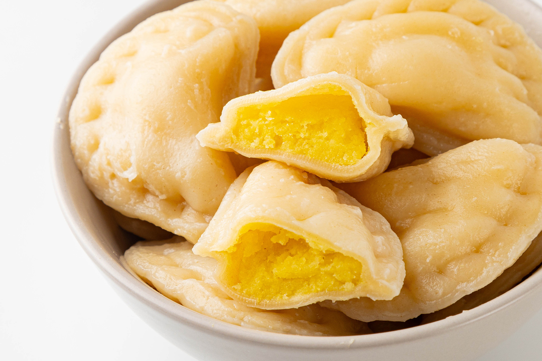 

Вареники с картофелем и луком замороженные вес