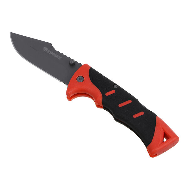 Ермак нож туристический складной 22,5(9,7х0,35)см ручка двухкомпонентная