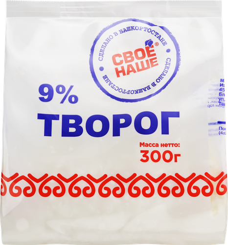 

Творог Свое Наше 9% 300 г