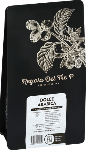 

Кофе зерновой Regola Del Tre P Dolce Arabica натуральный жареный 250 г