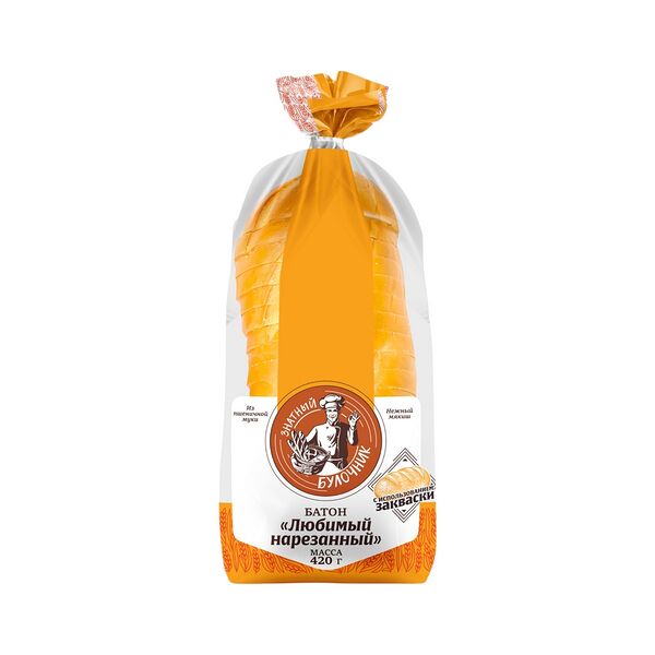 Батон Любимый 420г Знатный булочник