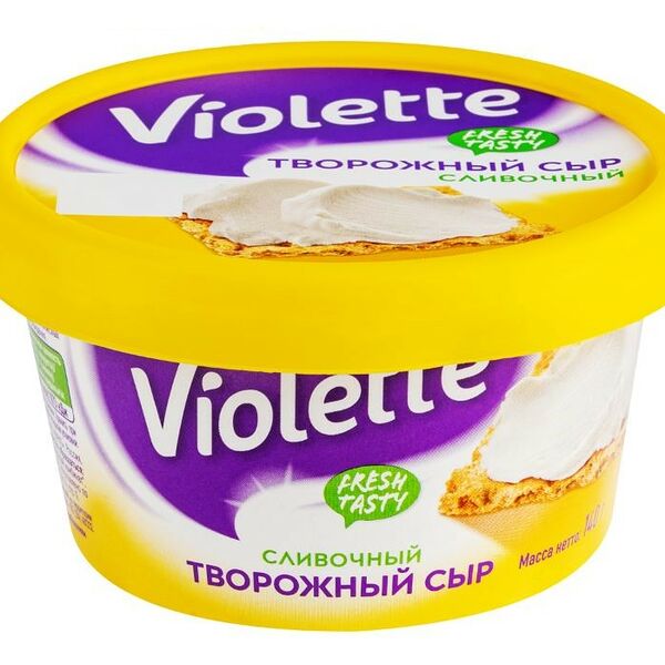 Сыр творожный Violette сливочный 70% БЗМЖ, 140 г