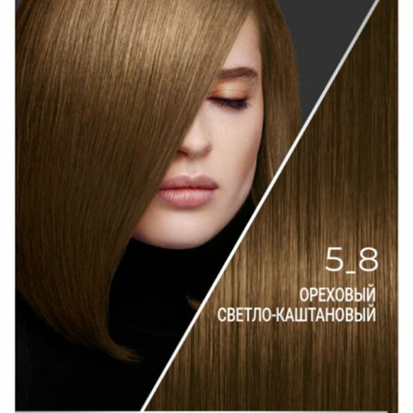 Крем-краска для волос Сьёсс 5-8 Ореховый светло-каштановый 115 мл