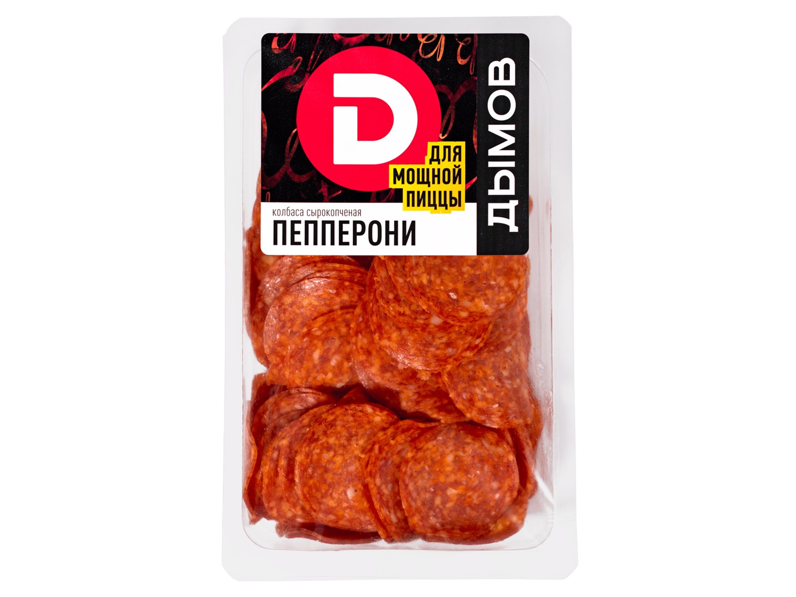 

Колбаса сырокопченая Дымов Пепперони нарезка 180 г