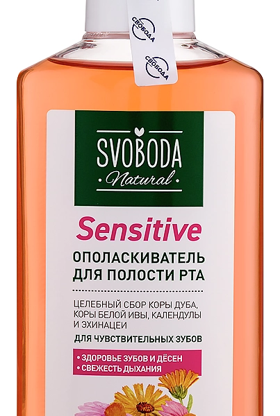 Ополаскиватель для полости рта Svoboda Natural Sensitive для чувствительных зубов 300 мл