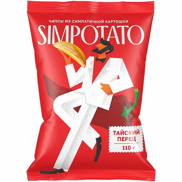 Чипсы Simpotato Тайский перец 110 г