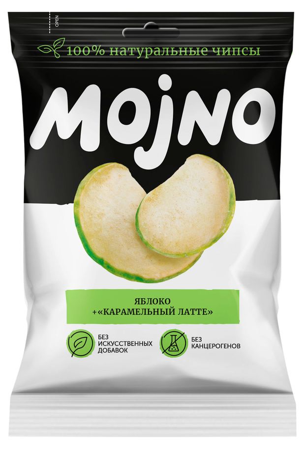 

Чипсы фруктовые Mojno Яблоко, со вкусом карамельного латте 50 г