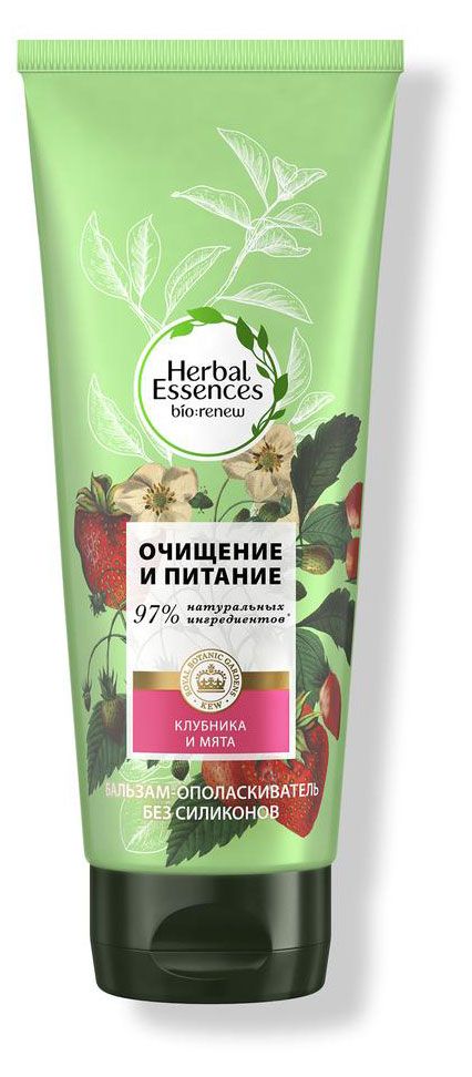 

Бальзам-ополаскиватель Herbal Essences белая клубника и сладкая мята 180 мл