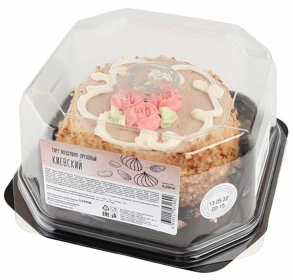 Торт Север-Метрополь Киевский воздушно-ореховый 350 г