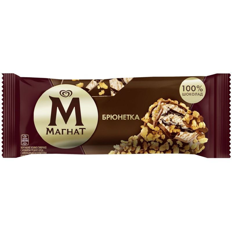 

Мороженое Магнат Брюнетка сливочное 8% 74 г