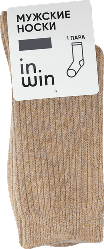 

Носки мужские INWIN цвет коричневый меланж, Арт. EHW17003