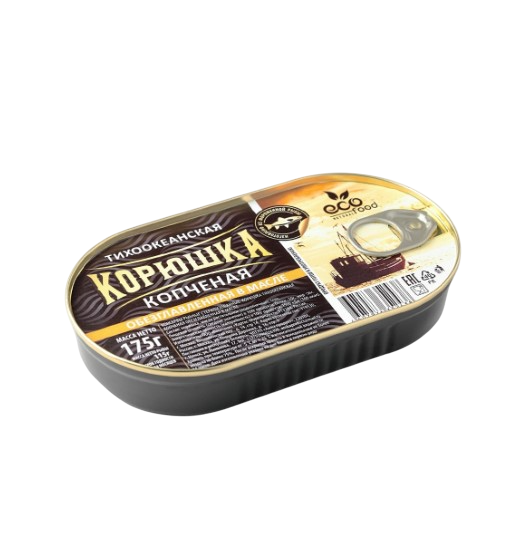 

Корюшка EcoFood тихоокеанская копченая 175 г