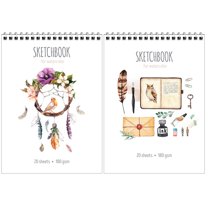 

Скетчбук для акварели ArtSpace My favorite things, А5, 20 листов 1 шт., в ассортименте