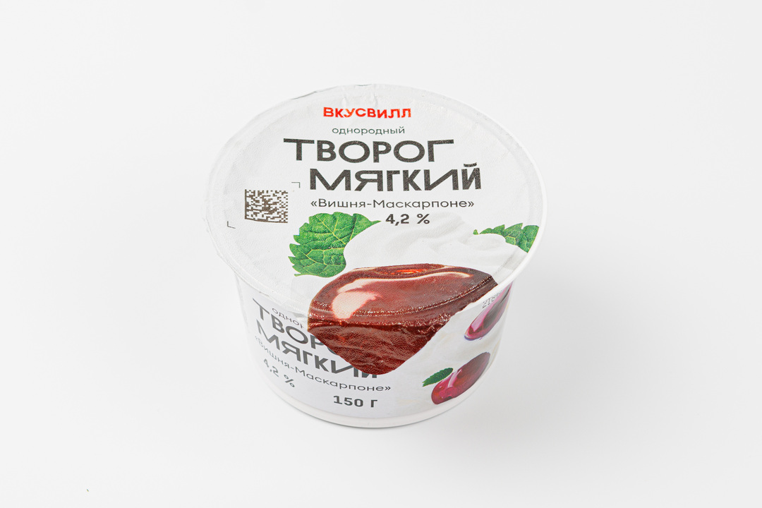 

Творог мягкий "Вишня-Маскарпоне" 4,2%