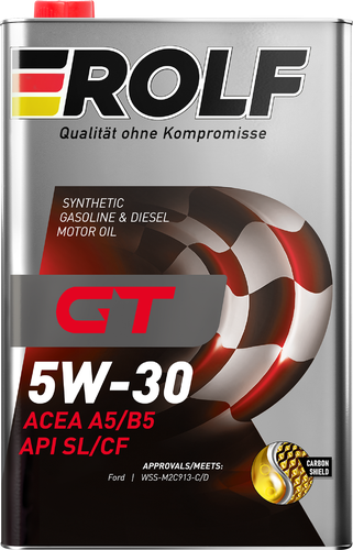 

Моторное масло Rolf GT 5W-30 A5/B5 SL/CF (металл) 1 л