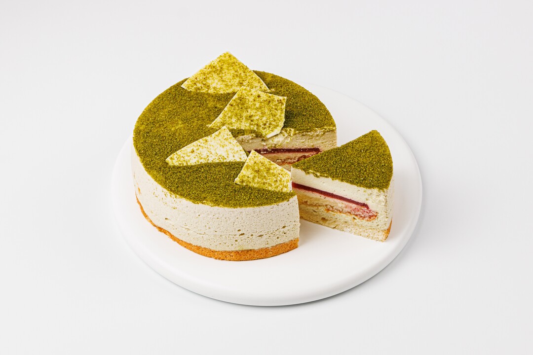 

Торт муссовый ВкусВилл Эйсай матча-клубника 380 г