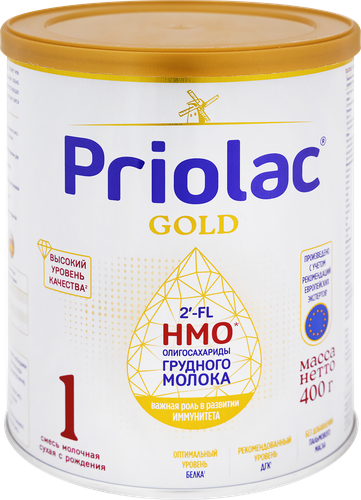 

Смесь молочная сухая адаптированная Priolac Gold 1 с 0 месяцев 400 г