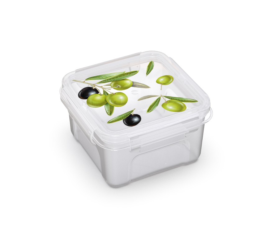 

Контейнер для СВЧ 4Family Fresh олива, квадратный 0.6 л