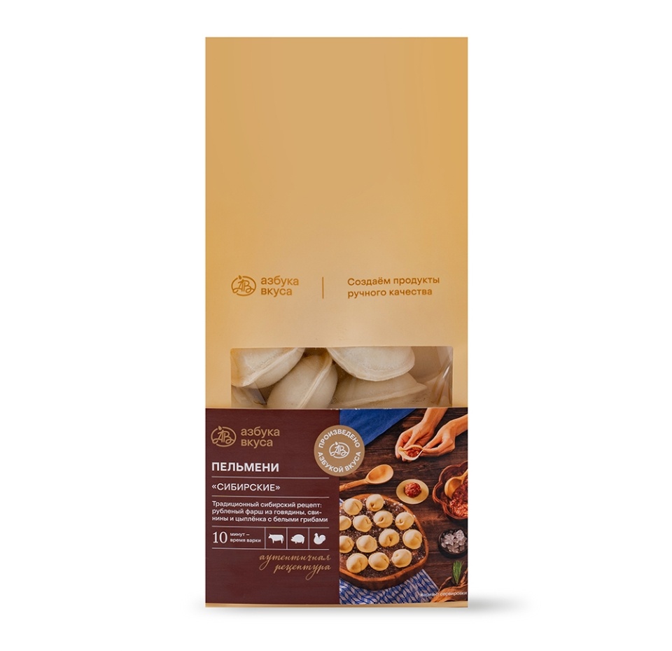 

Пельмени Азбука Вкуса Сибирские 600 г