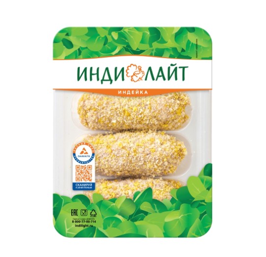 

Котлеты из индейки Индилайт со сливками 450 г
