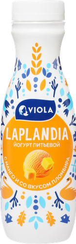 

Йогурт питьевой Laplandia пломбир и манго 2.5% 260 г