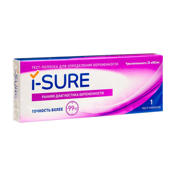 Тест на беременность I-Sure тест-полоска 1 шт