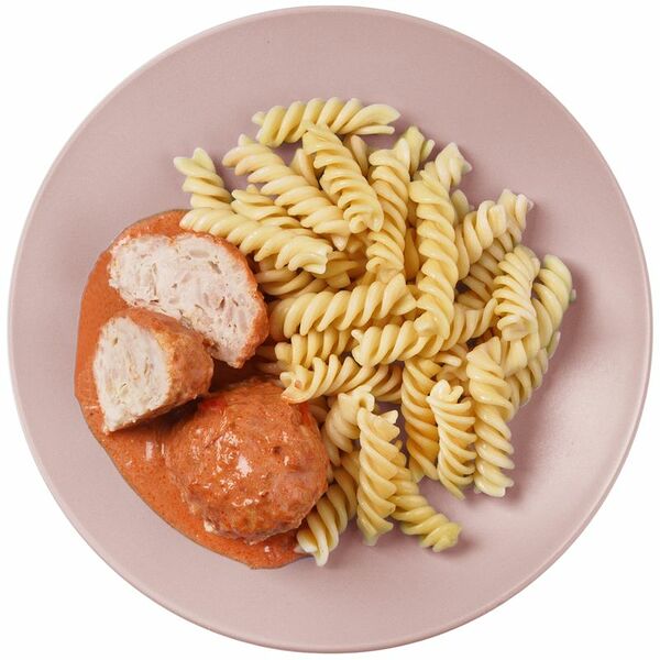 Тефтели Пятёрочка Кафе с пастой фузилли в томатном соусе 250 г