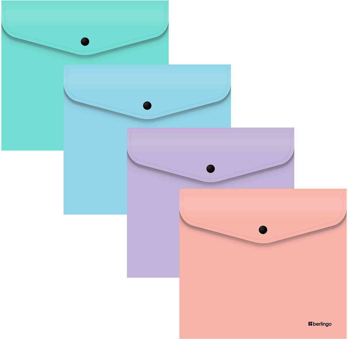 

Папка-конверт на кнопке Berlingo Instinct А5 1 шт., цвет в ассортименте