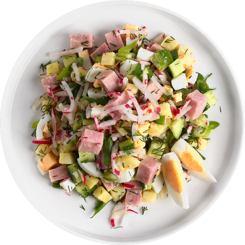 

Набор для окрошки Лента Fresh с ветчиной вес