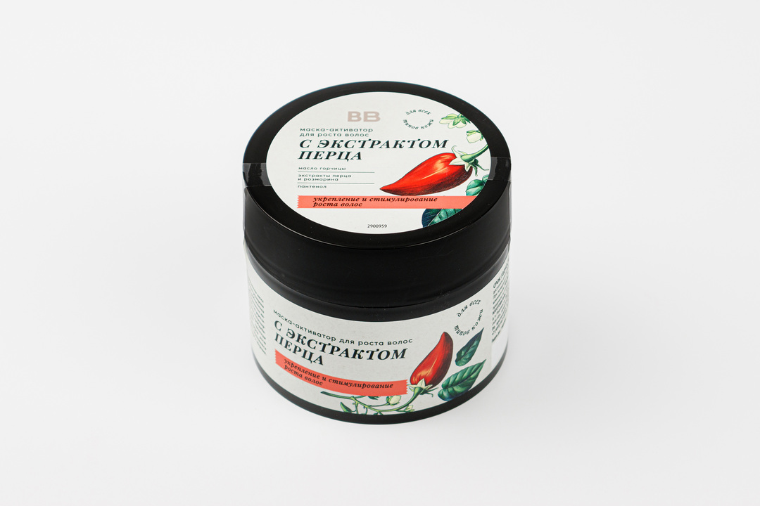 

Маска-активатор ВкусВилл для роста волос с экстрактом перца 220 г
