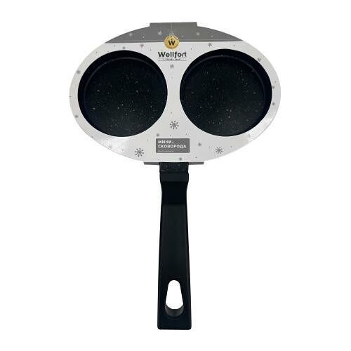 Мини-сковорода Wellfort двухсекционная новогодняя 2026