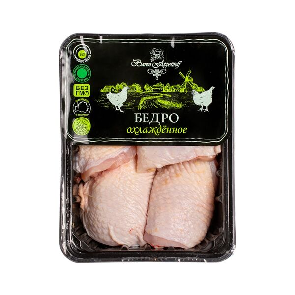 Бедро цыплёнка-бройлера охл., полимерная упаковка, 0,7 кг ТМ Baron Appetitoff