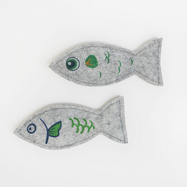 Игрушка Pet Hobby с кошачьей мятой для кошек Набор РыбОв, 15 см, 2 шт.