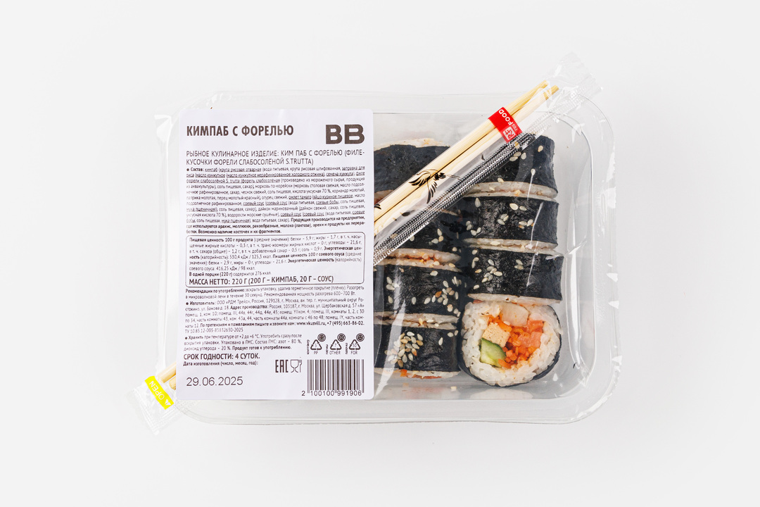 

Кимпаб ВкусВилл с форелью 230 г