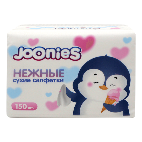Салфетки Joonies бумажные 3 слоя 150 шт.