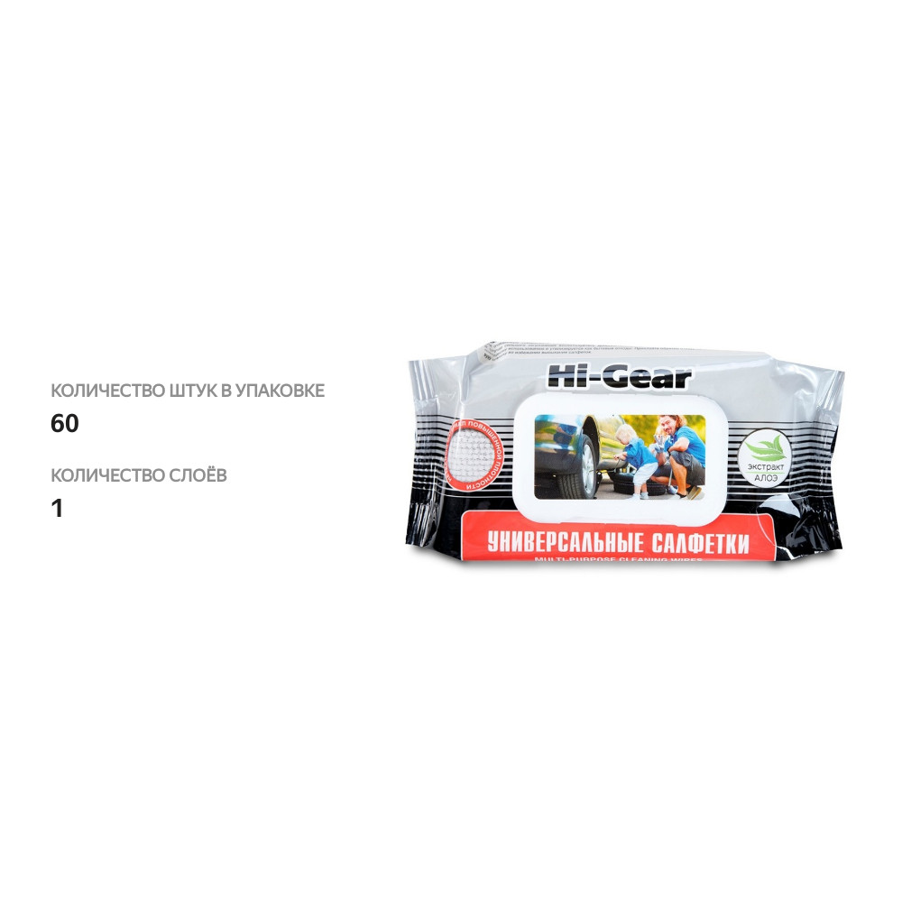 

Салфетки Hi-Gear универсальные Россия