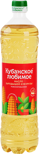 Масло кукурузное Кубанское Любимое, 800 мл