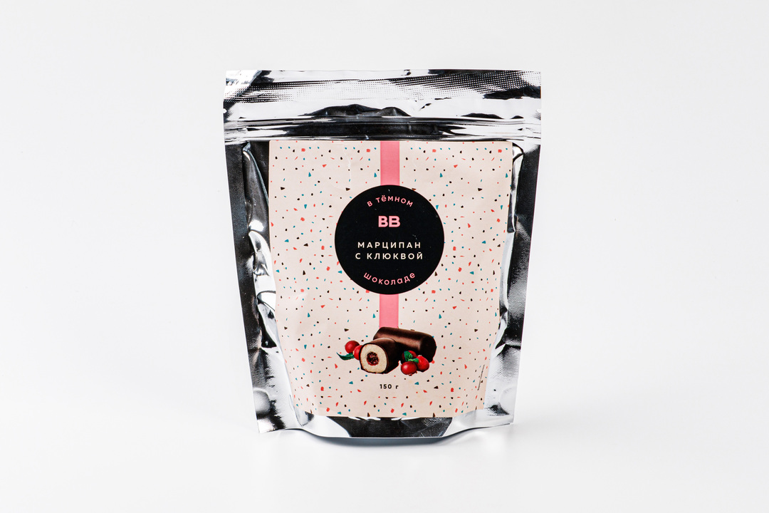 

Конфеты ВкусВилл Марципан с клюквой в темном шоколаде 150 г